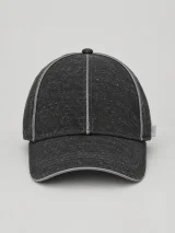 Black Fleece Cap, front view