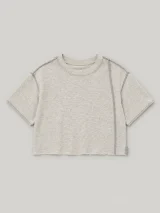 Crop Heavy Tee, front view