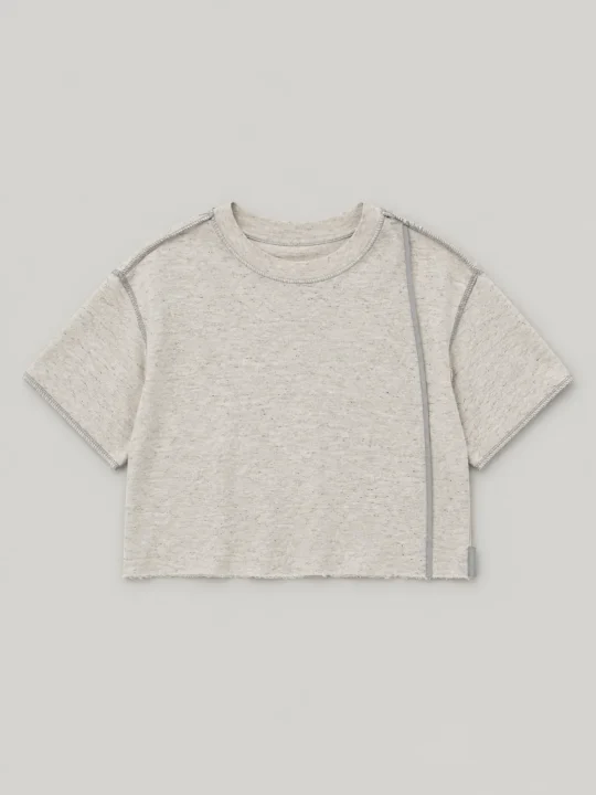 Crop Heavy Tee, framifrån