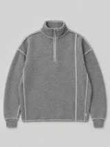 Half-Zip Mock, inside view