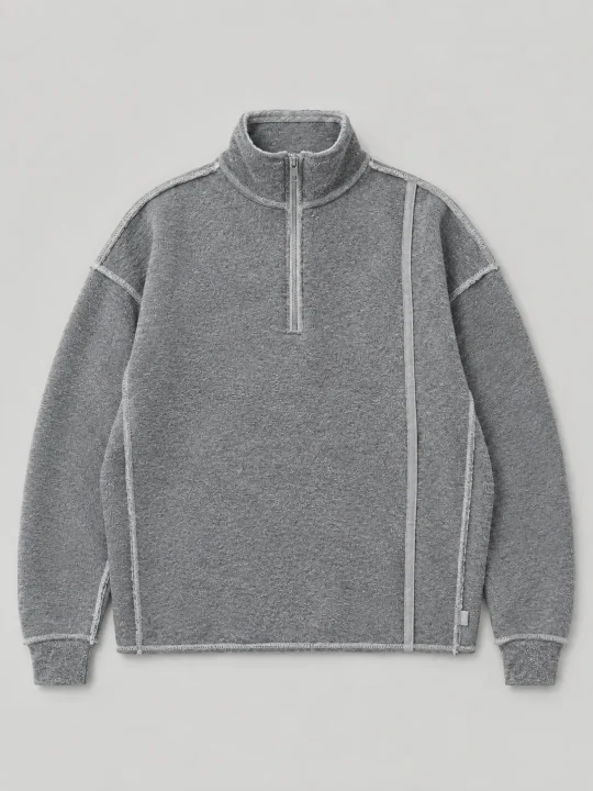 Half-Zip Mock, inside view