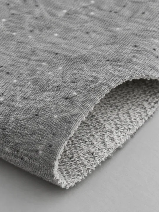Grey Marl fleece swatch