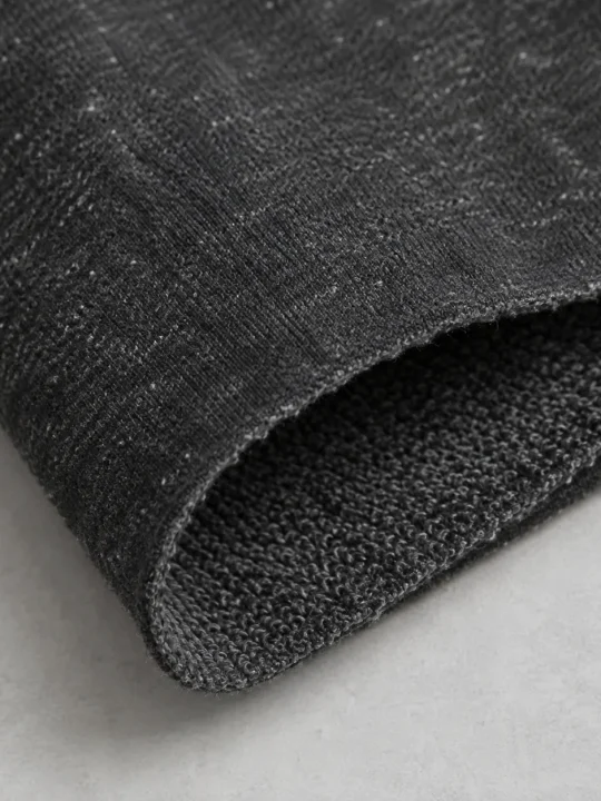 Charcoal Marl fleece swatch