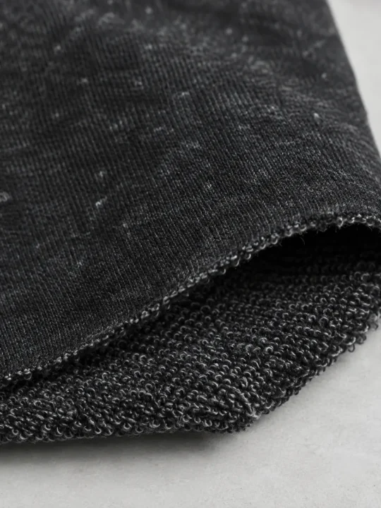 Black Marl fleece swatch