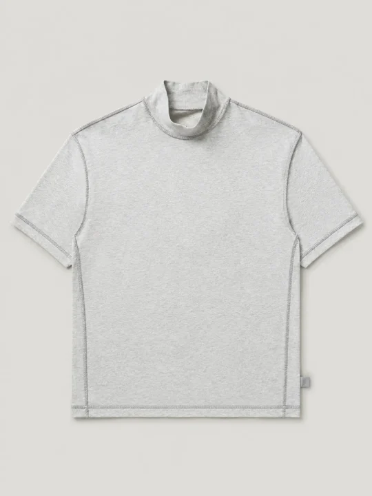 Mock Neck Tee, framifrån