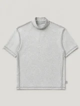Mock Neck Tee, inside view