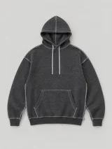 Exposed Overlock Hoodie, front view