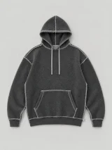 Exposed Overlock Hoodie, inside view