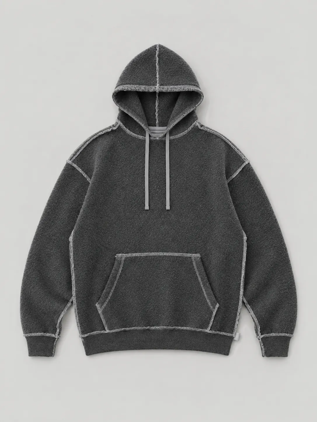 Exposed Overlock Hoodie, insidan