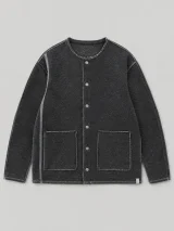 Snap Sweat Cardigan, front view